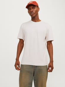 Jack & Jones Gedruckt Rundhals T-shirt -Moonbeam - 12256801