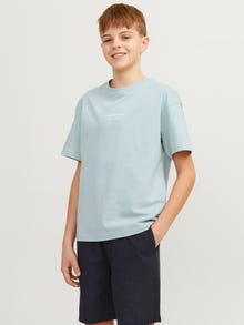 Jack & Jones Tryck T-shirt Mini -Gray Mist - 12256817