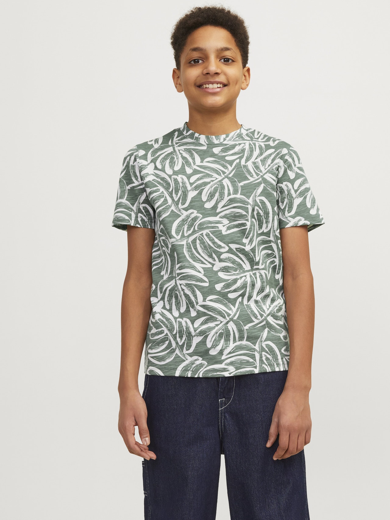 Jack & Jones Minipituinen All Over Print T-paita -Laurel Wreath - 12256827