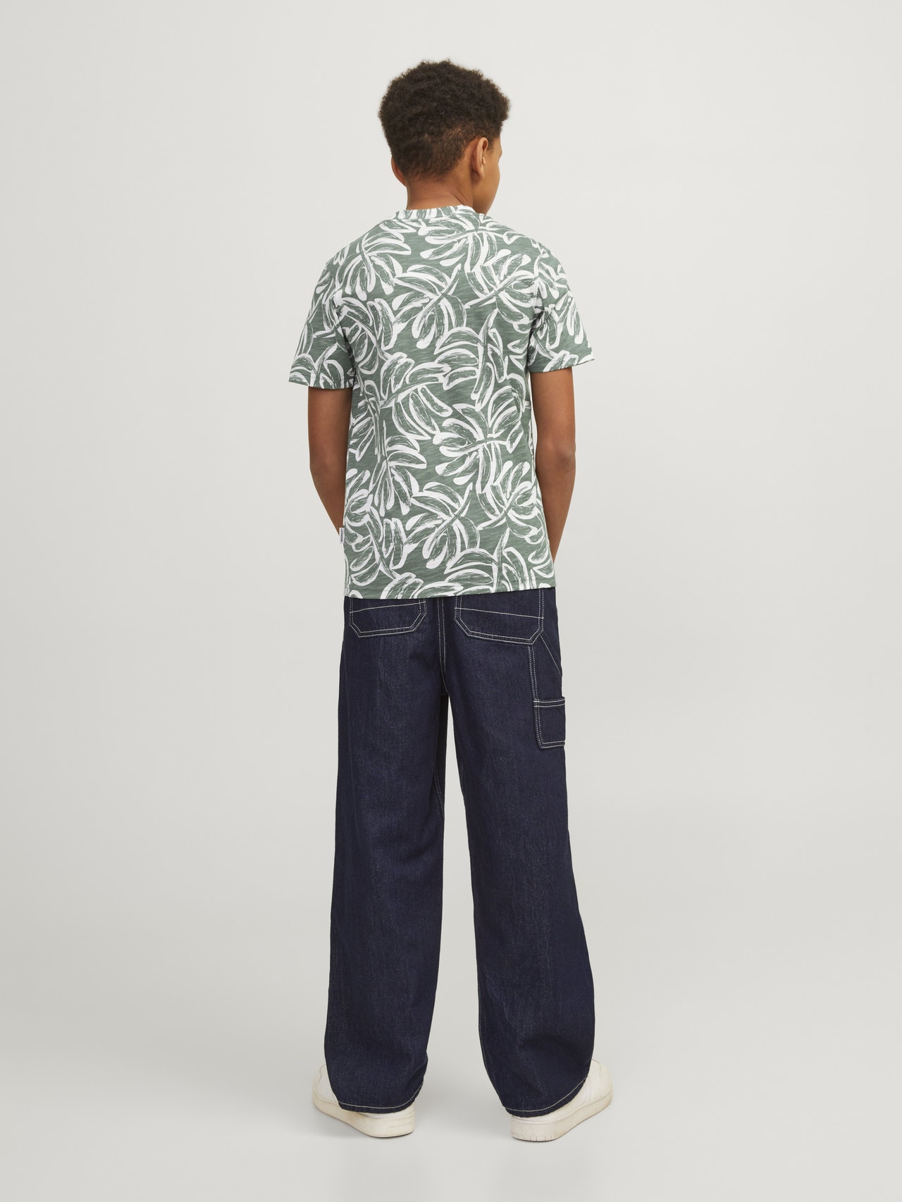 Jack & Jones Minipituinen All Over Print T-paita -Laurel Wreath - 12256827