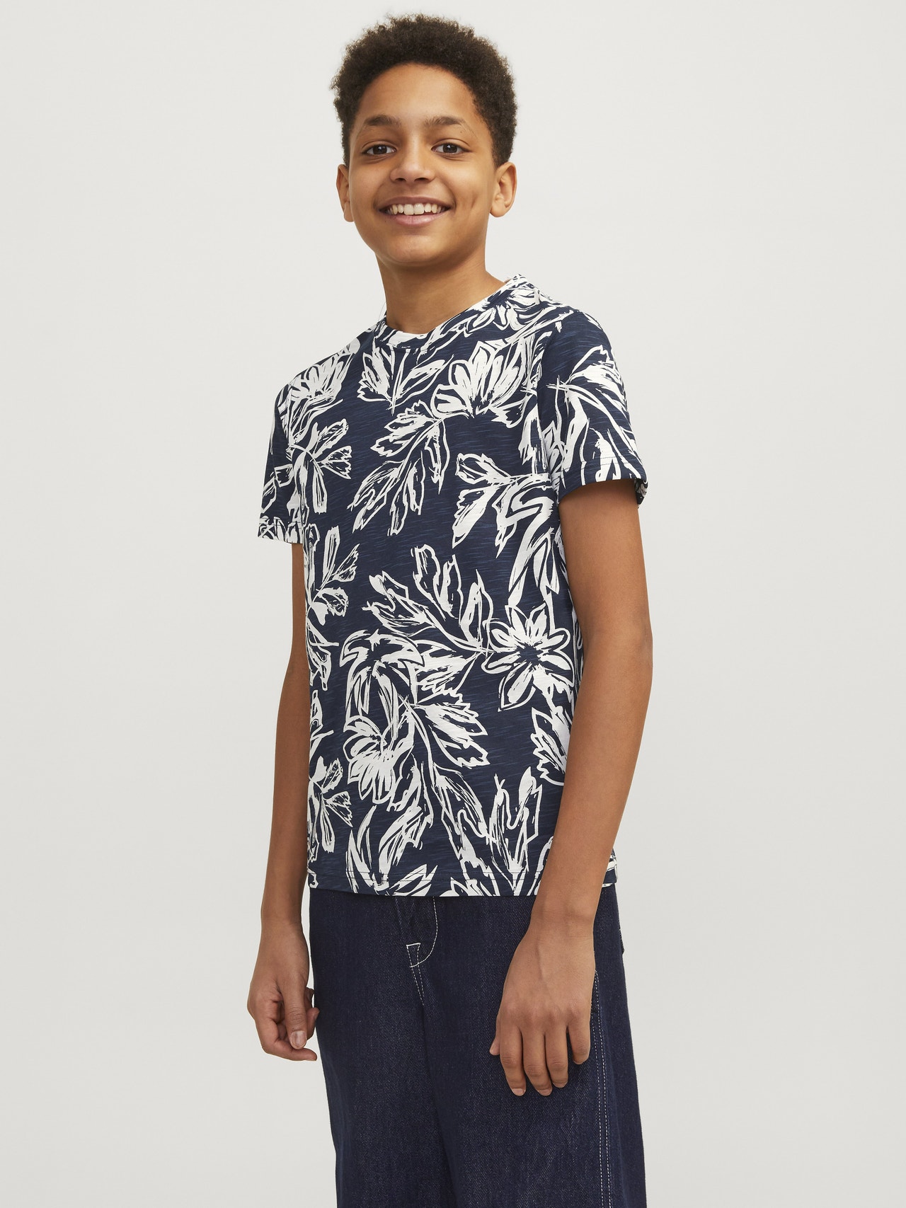 Jack & Jones All Over Print T-shirt Mini -Sky Captain - 12256827