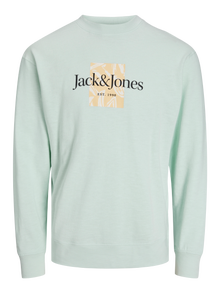 Jack & Jones Spausdintas raštas Apatinis prakaituojantis megztinis Mini -Skylight - 12256830