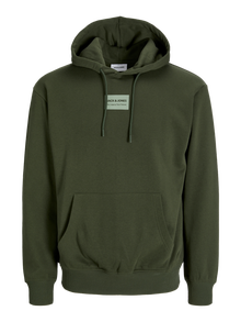 Jack & Jones Painettu Huppari -Kombu Green - 12256841
