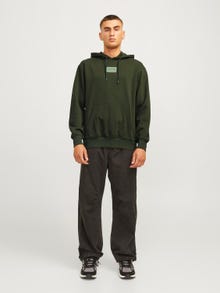 Jack & Jones Painettu Huppari -Kombu Green - 12256841