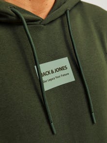 Jack & Jones Painettu Huppari -Kombu Green - 12256841