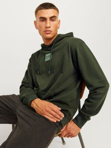 Jack & Jones Painettu Huppari -Kombu Green - 12256841