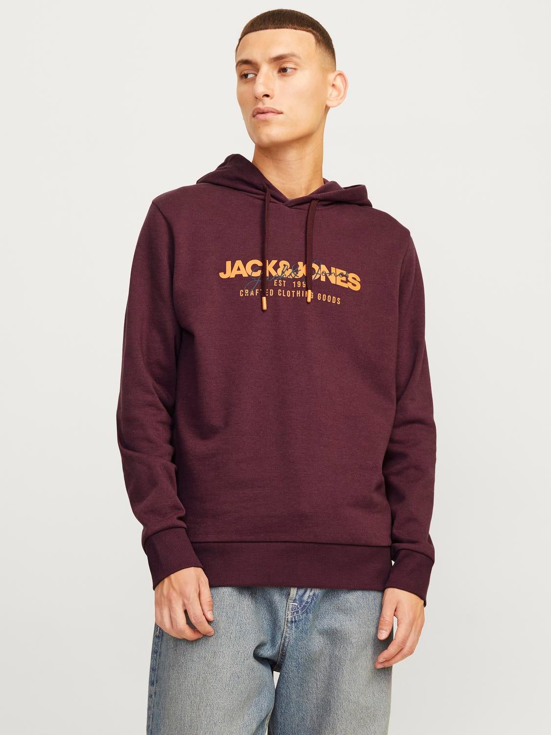 Jack & jones hooded sweatshirt online