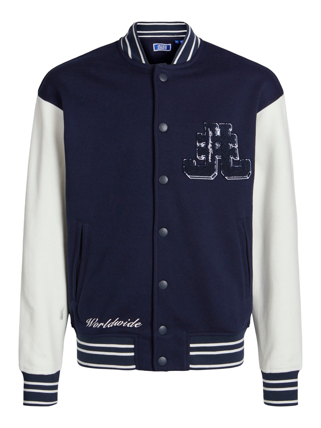 Jack & Jones Gedruckt Sweatshirt mit Rundhals Mini -Navy Blazer - 12256889