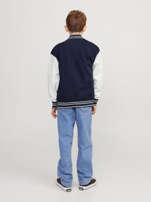 Jack & Jones Printet Sweatshirt med rund hals Mini -Navy Blazer - 12256889