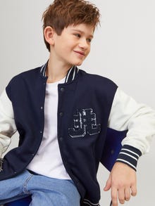 Jack & Jones Gedruckt Sweatshirt mit Rundhals Mini -Navy Blazer - 12256889