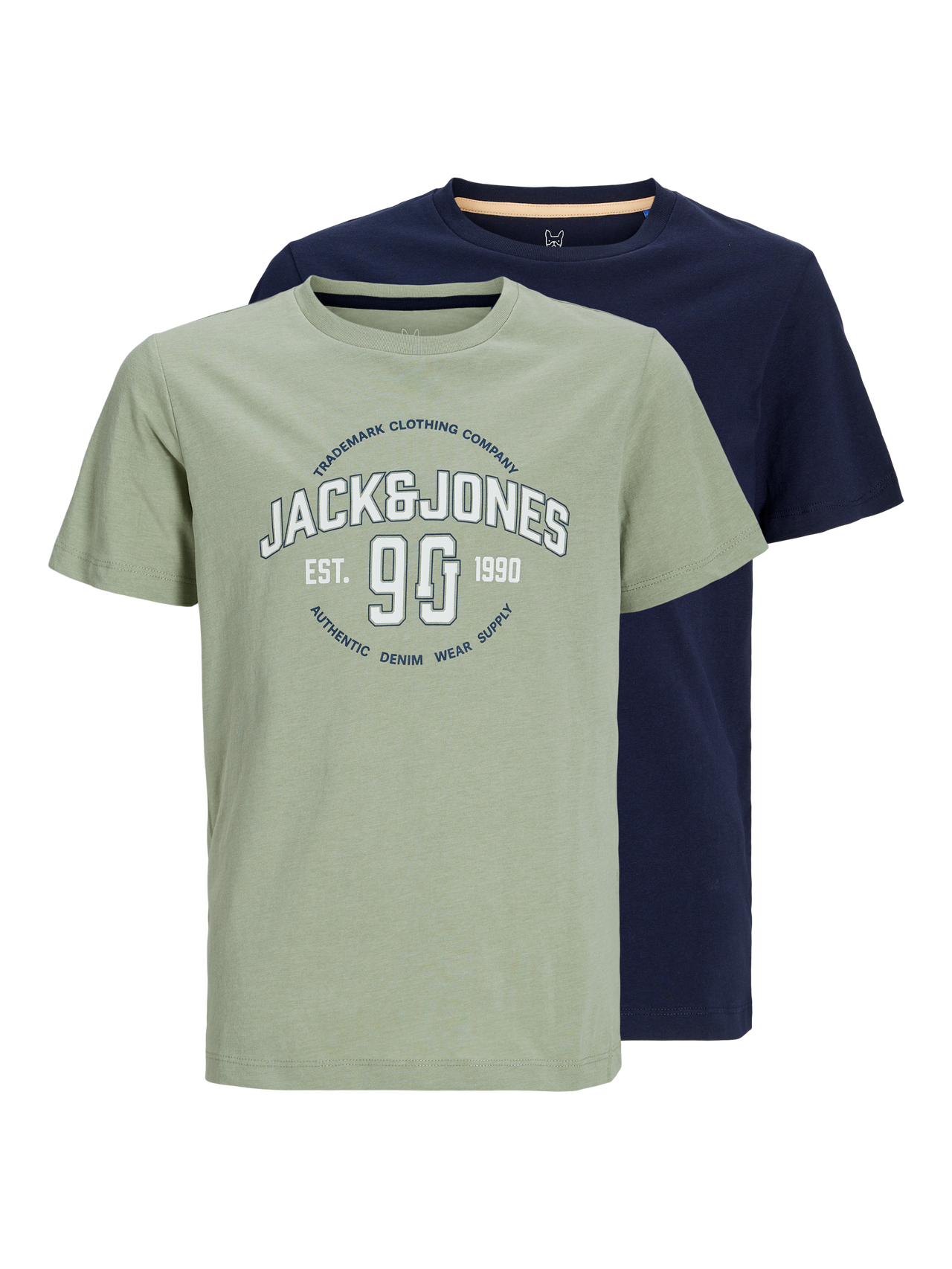 Jack & Jones 2-pakning Trykk T-skjorte For gutter -Desert Sage - 12256906