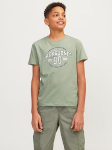 Jack & Jones 2-pakning Trykk T-skjorte For gutter -Desert Sage - 12256906