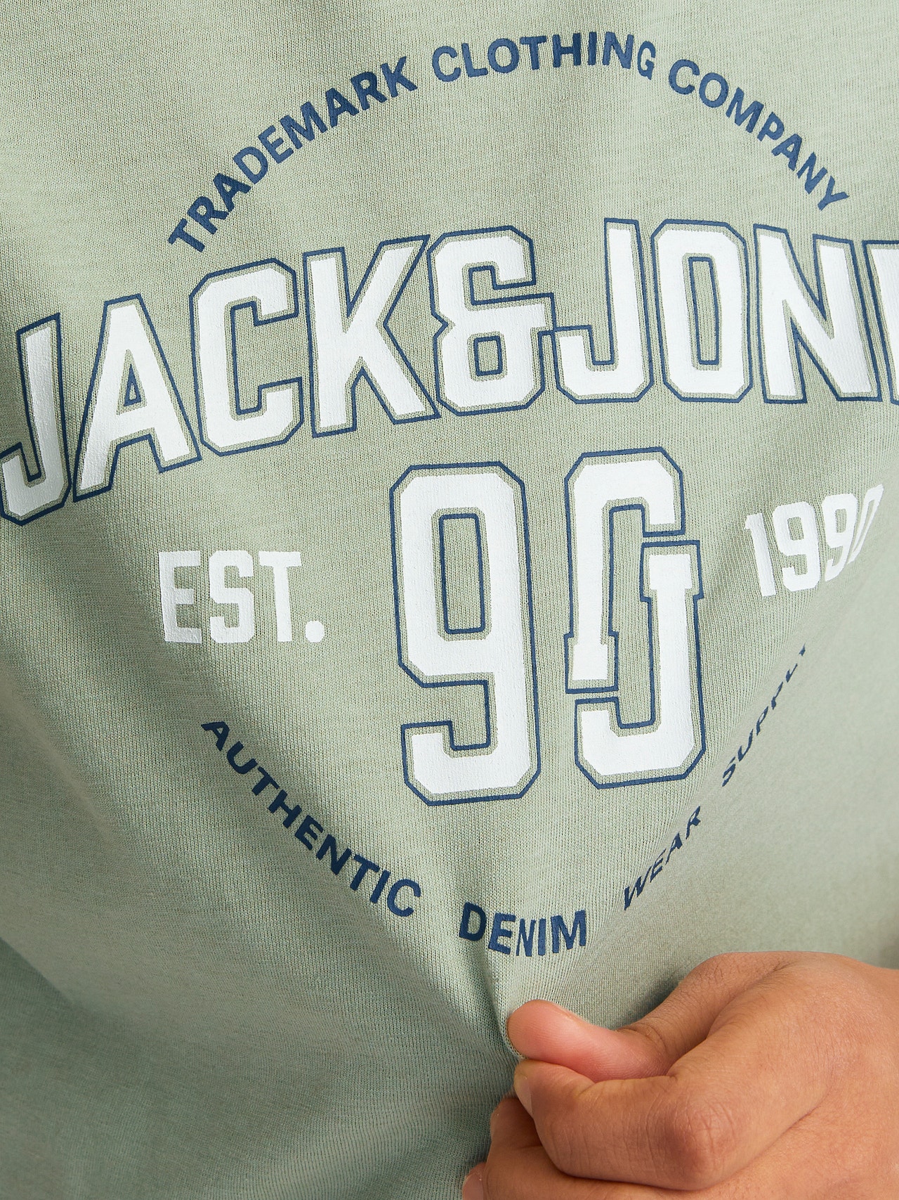 Jack & Jones 2-pakning Trykk T-skjorte For gutter -Desert Sage - 12256906
