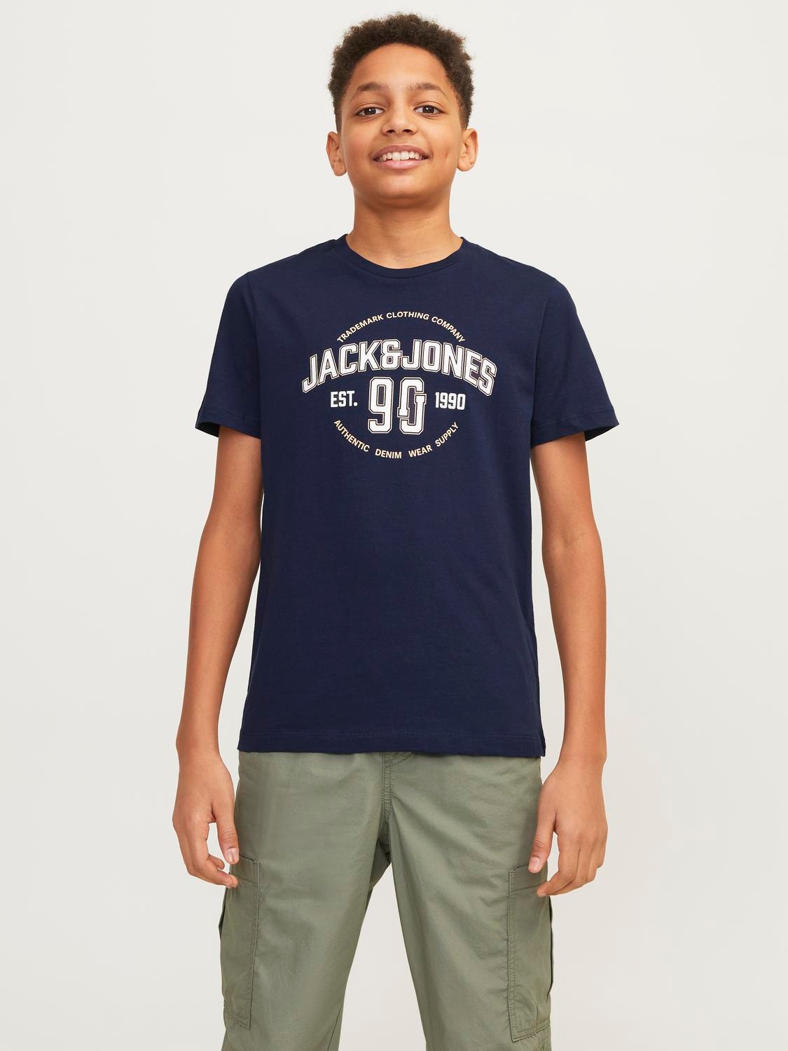 Jack & Jones 2-pack Printed T-shirt For boys -Desert Sage - 12256906