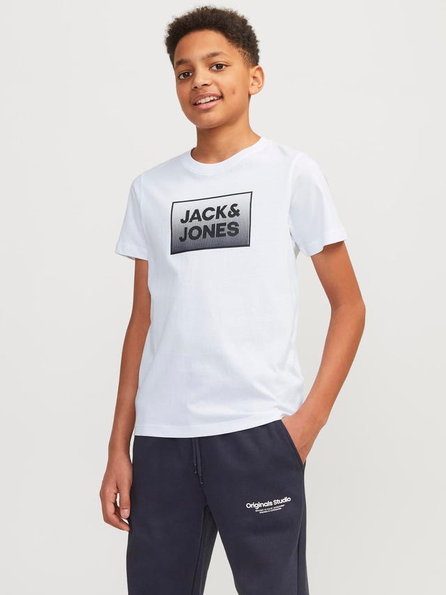 Jack & Jones 2-pak Printet T-shirt Til drenge - 12256916