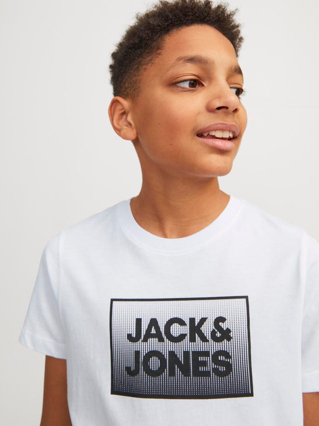 Jack & Jones 2-pak Nadruk T-shirt Dla chłopców - 12256916