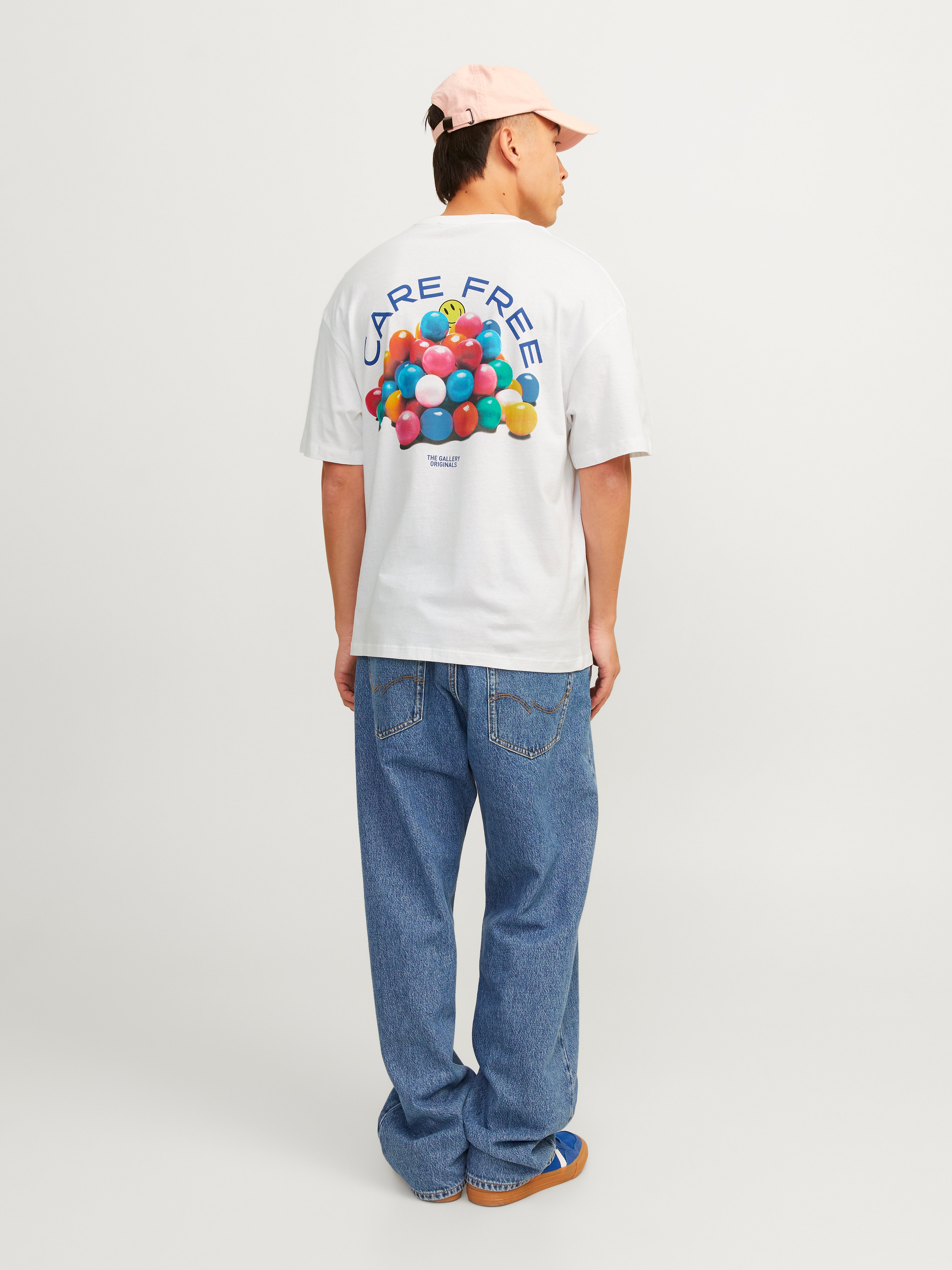 Jack & Jones Printed Crew neck T-shirt -Bright White - 12256926