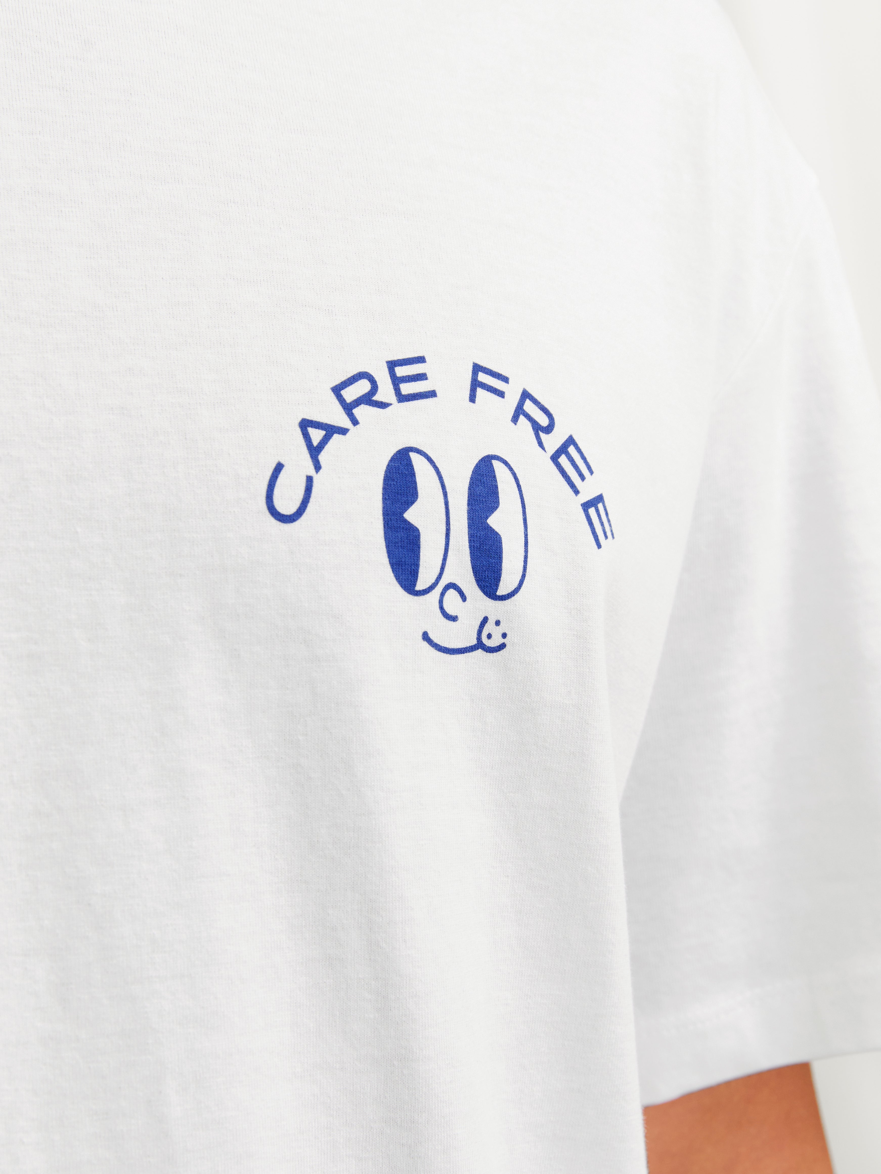 Jack & Jones Printed Crew neck T-shirt -Bright White - 12256926