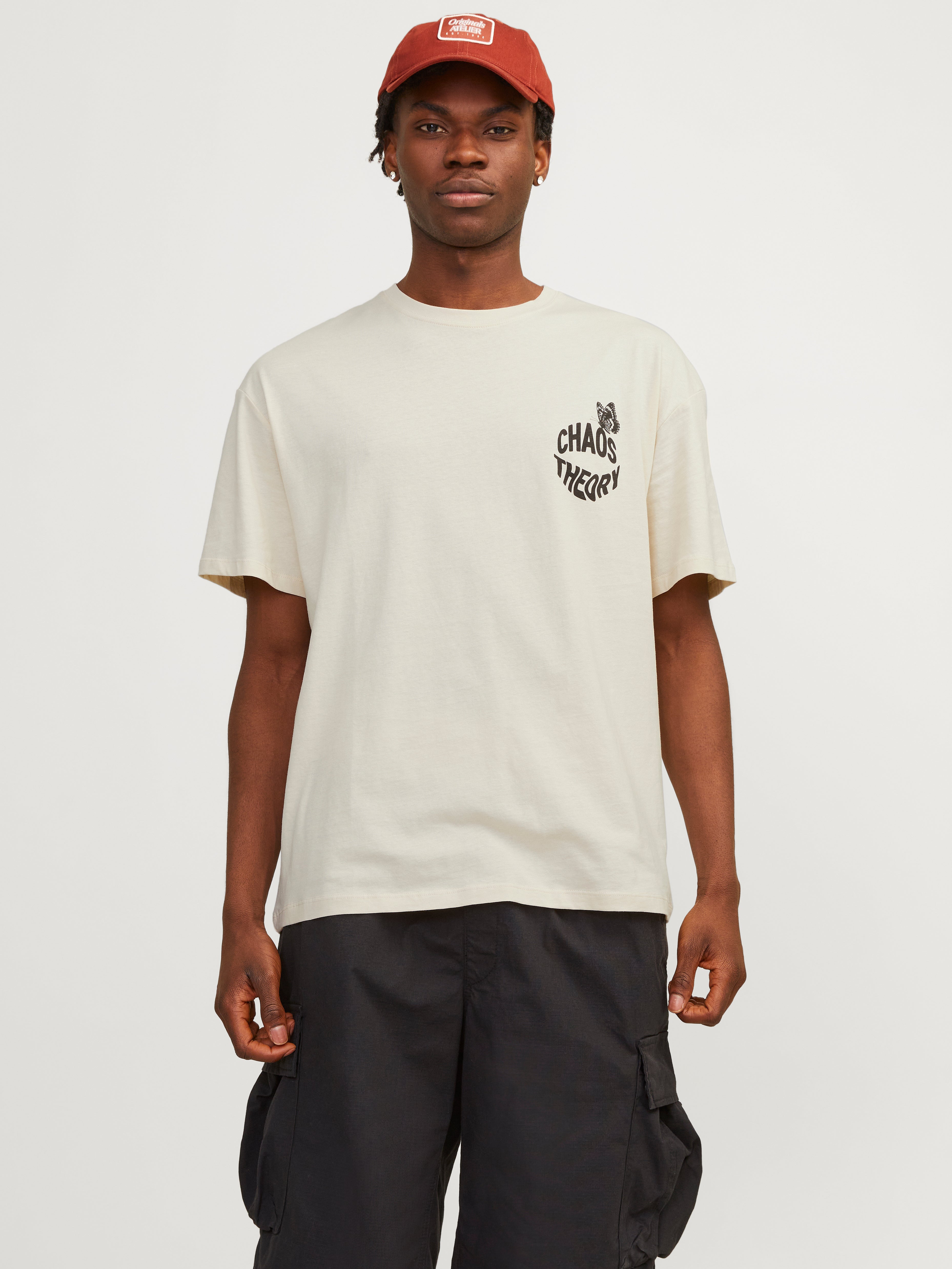 Jack & Jones Nadruk Okrągły dekolt T-shirt - 12256926