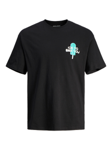 Jack & Jones Gedruckt T-shirt -Black - 12256926