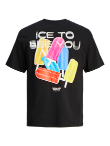 Jack & Jones Printed T-shirt -Black - 12256926