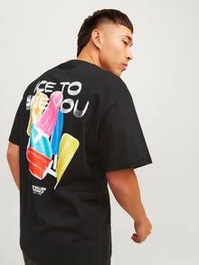Jack & Jones Printed T-shirt -Black - 12256926