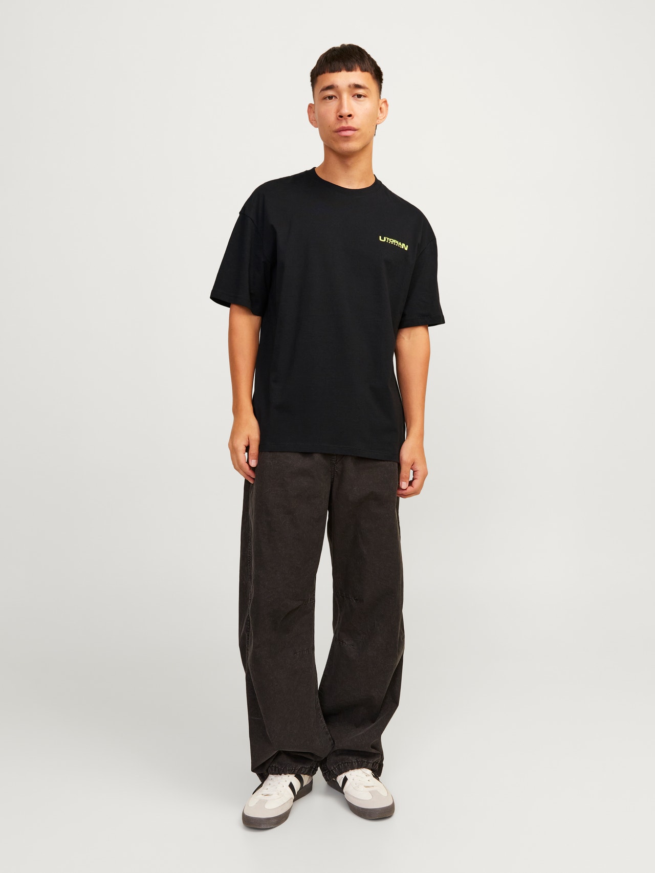 Jack & Jones Potištěný Kruhový výstřih Tričko -Black - 12256928