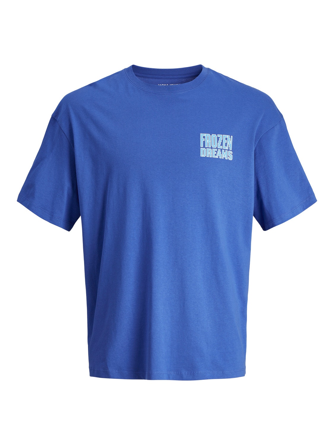 Jack & Jones Bedrukt Ronde hals T-shirt -Dazzling Blue - 12256928