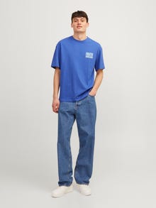 Jack & Jones T-shirt Imprimé Col rond -Dazzling Blue - 12256928