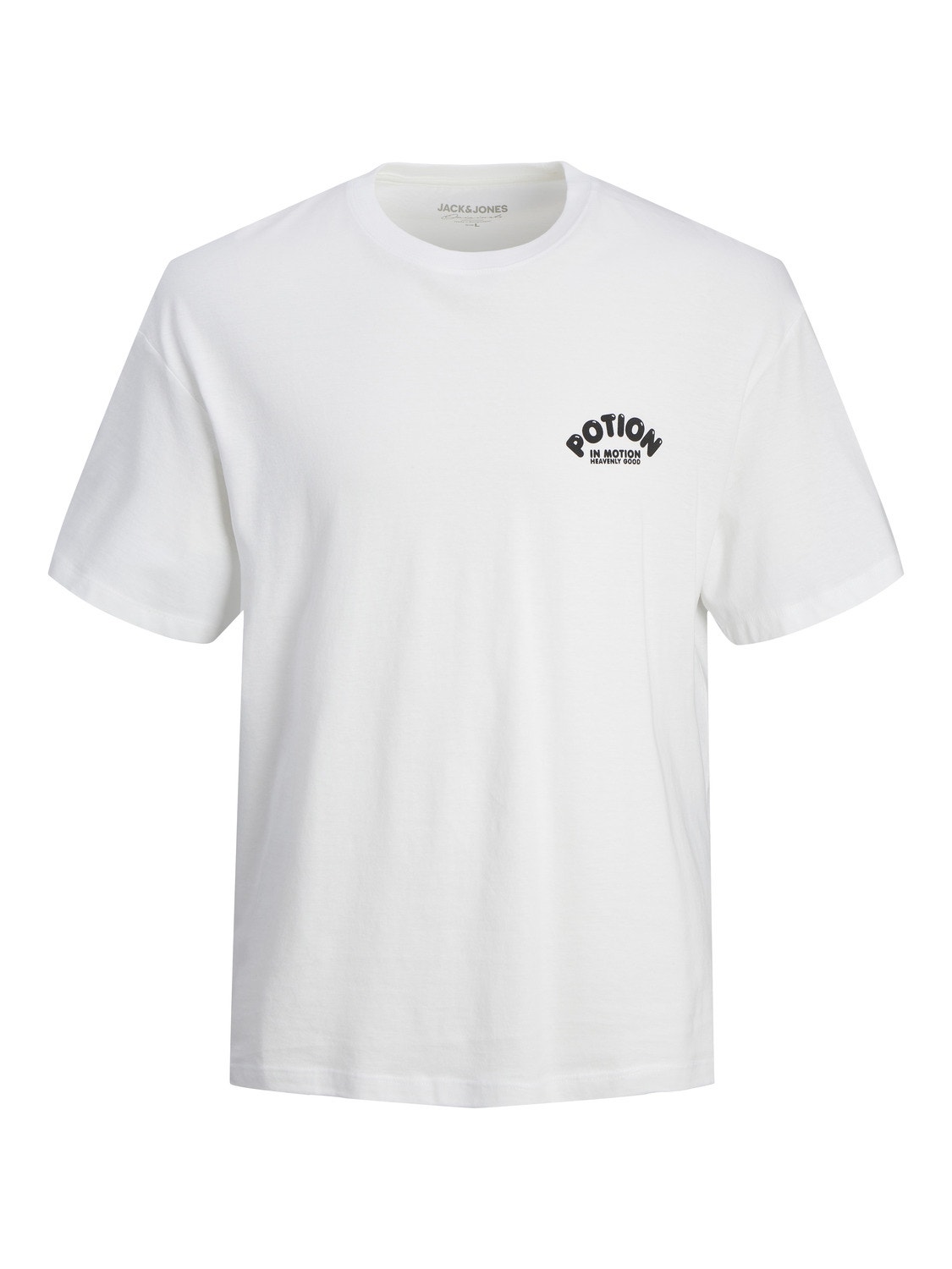 Jack & Jones Printed Crew neck T-shirt -Bright White - 12256929