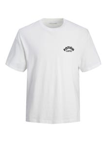 Jack & Jones T-shirt Imprimé Col rond -Bright White - 12256929