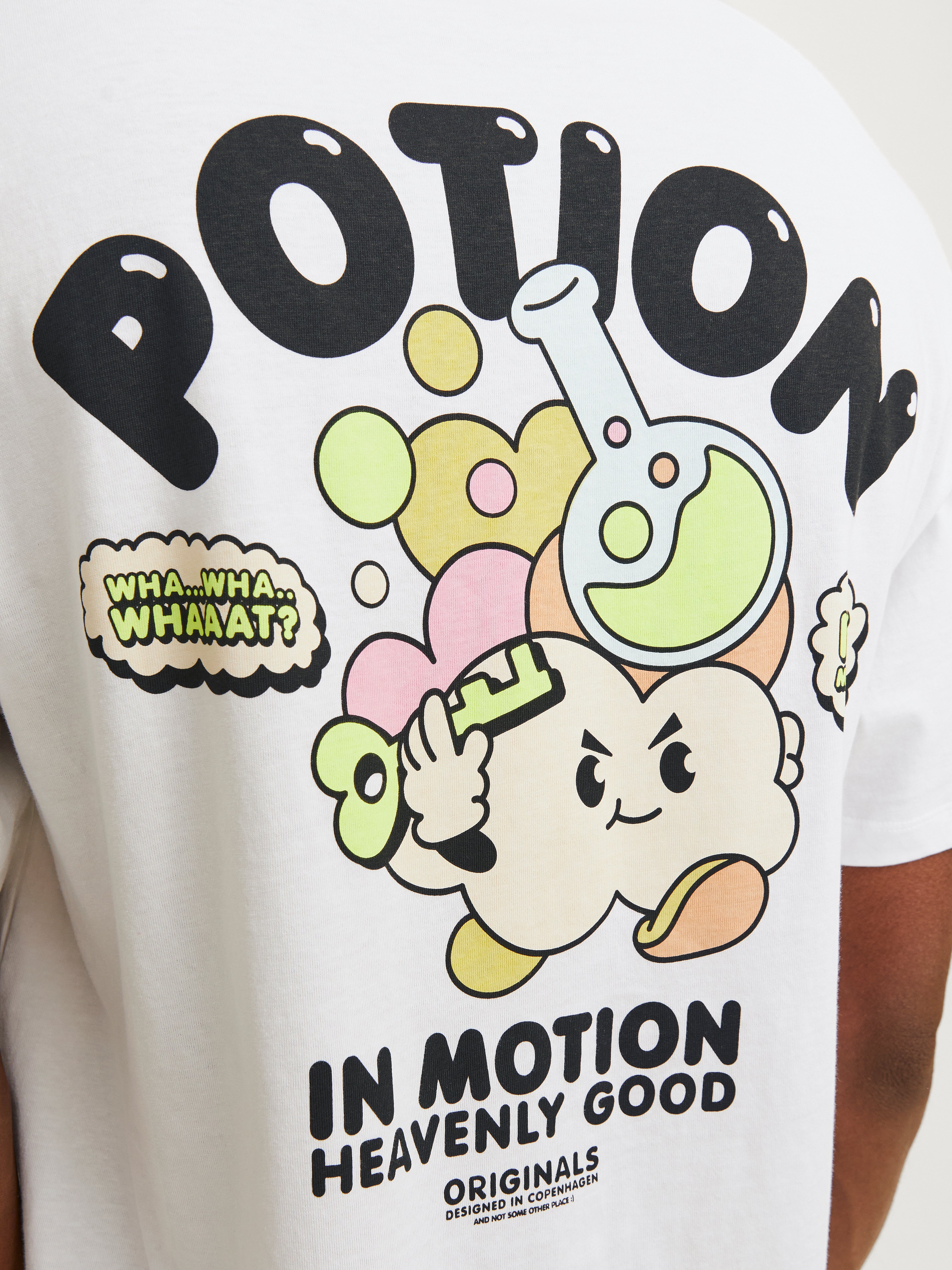 Jack & Jones Printed Crew neck T-shirt -Bright White - 12256929