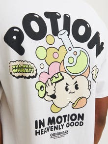 Jack & Jones Printed Crew neck T-shirt -Bright White - 12256929