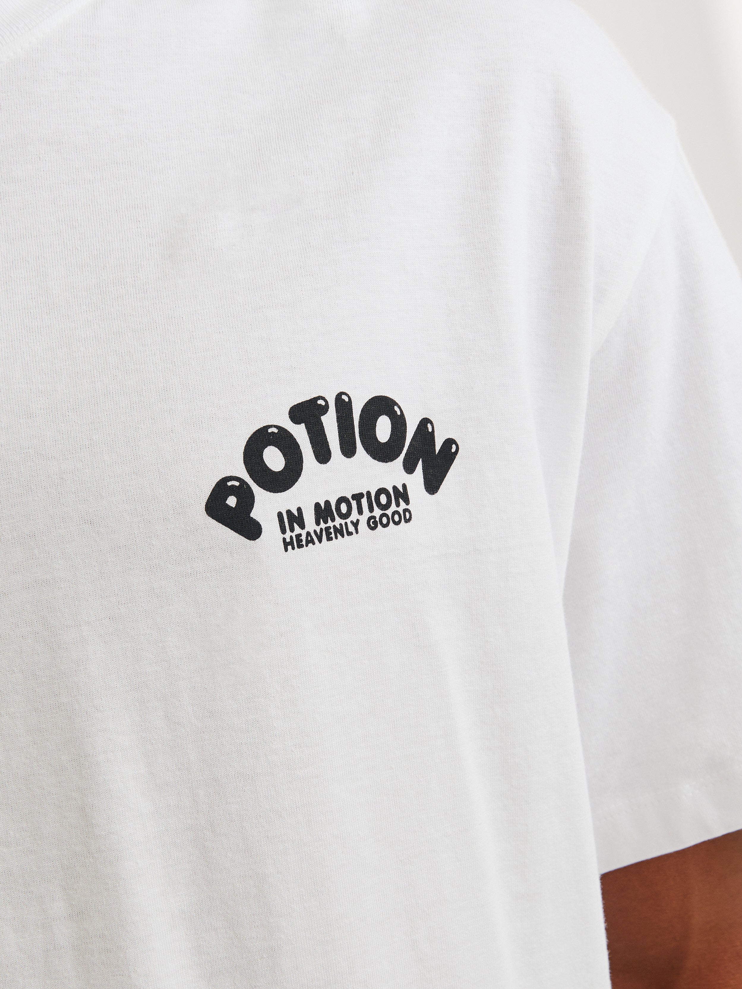 Jack & Jones Printed Crew neck T-shirt -Bright White - 12256929