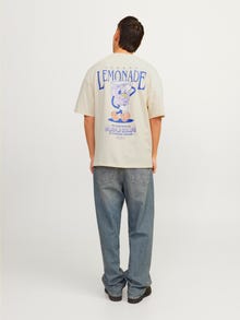 Jack & Jones Gedruckt Rundhals T-shirt -Buttercream - 12256929