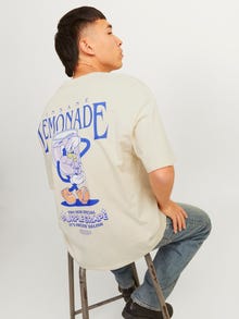 Jack & Jones Gedruckt Rundhals T-shirt -Buttercream - 12256929