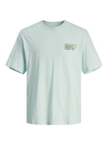 Jack & Jones Printed Crew neck T-shirt -Skylight - 12256929
