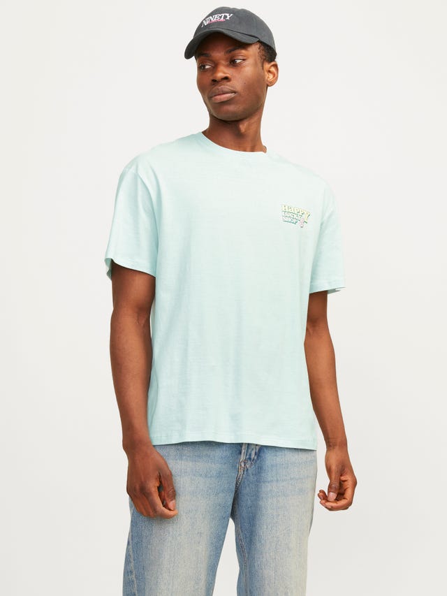 Jack & Jones Gedrukt Ronde hals T-shirt - 12256929