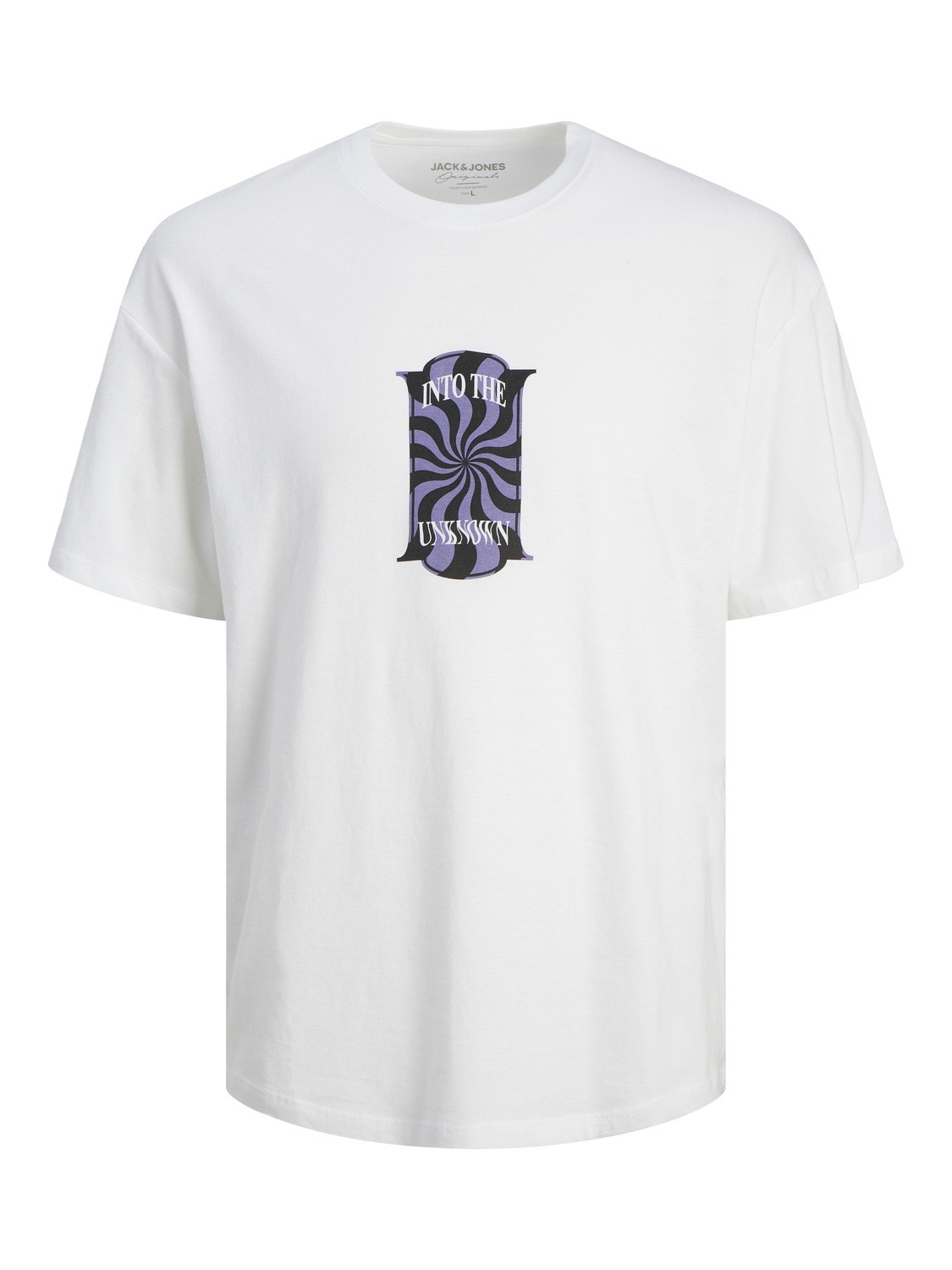 Jack & Jones Painettu Pyöreä pääntie T-paita -Bright White - 12256930