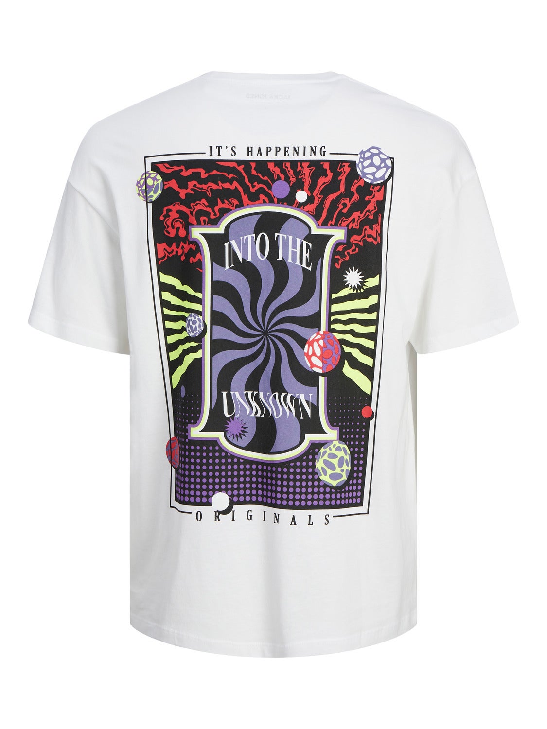 Jack & Jones Printed Crew neck T-shirt -Bright White - 12256930