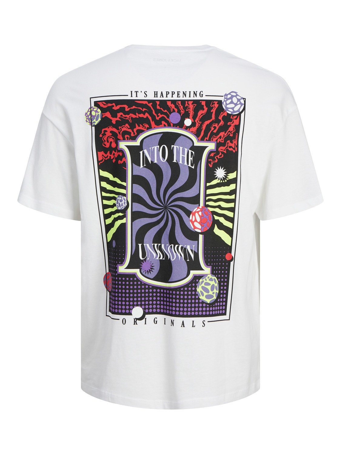 Jack & Jones Printed Crew neck T-shirt -Bright White - 12256930