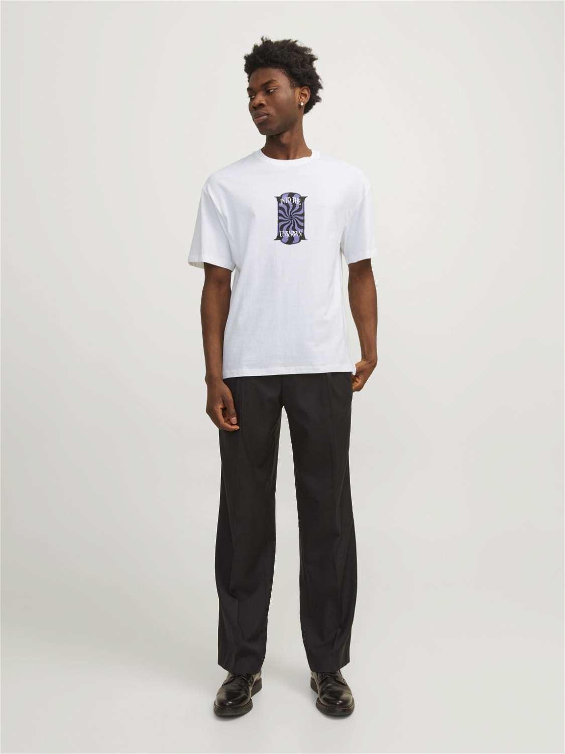 Jack & Jones Nadruk Okrągły dekolt T-shirt -Bright White - 12256930