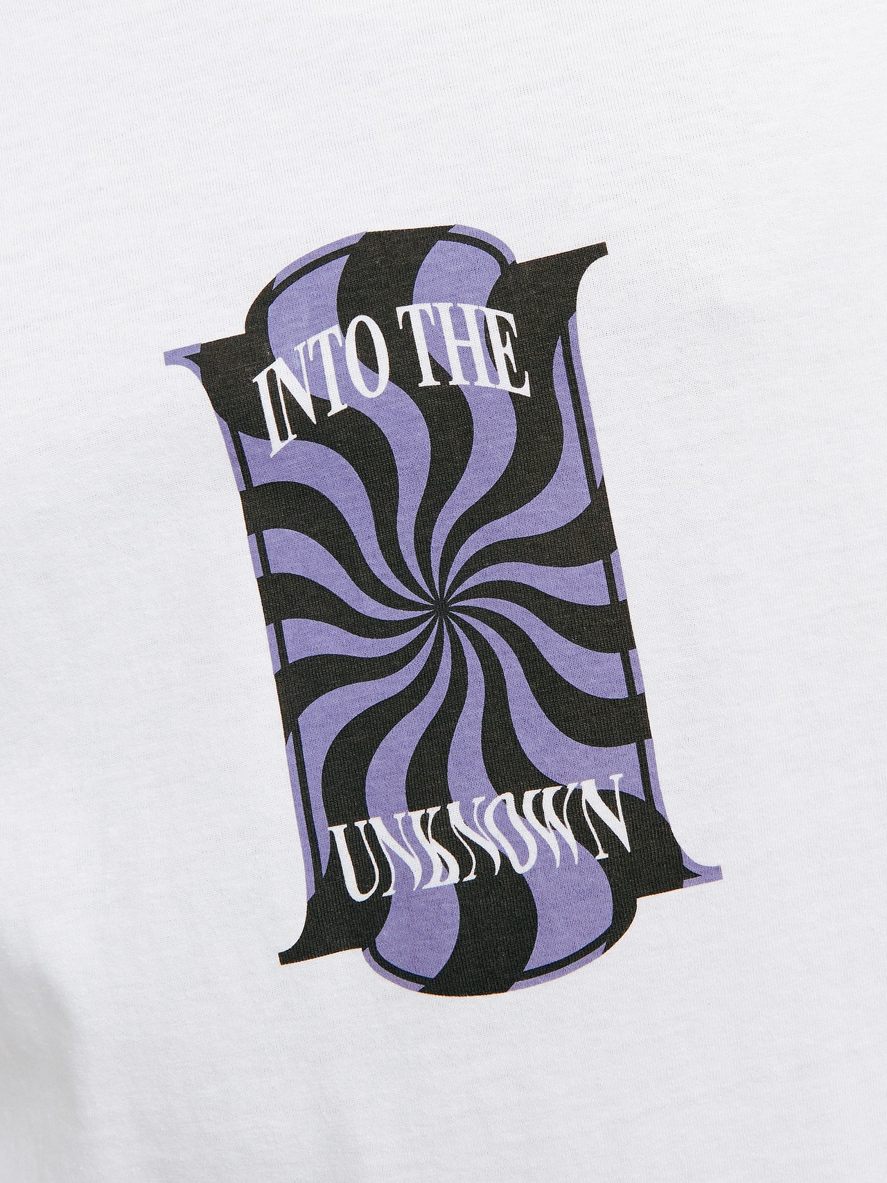 Jack & Jones Printed Crew neck T-shirt -Bright White - 12256930