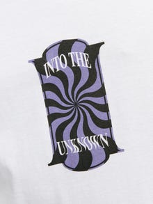 Jack & Jones Printed Crew neck T-shirt -Bright White - 12256930