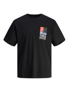 Jack & Jones Bedrukt Ronde hals T-shirt -Black - 12256930