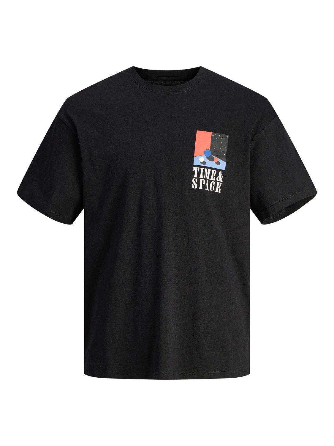 Jack & Jones Printet Crew neck T-shirt -Black - 12256930