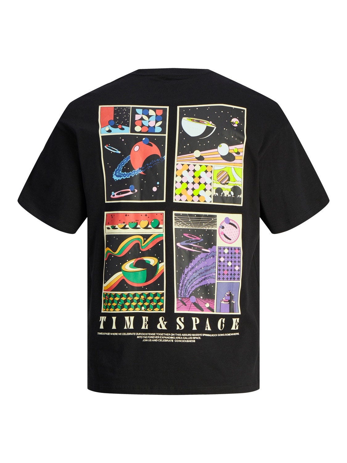 Jack & Jones Tryck Rundringning T-shirt -Black - 12256930