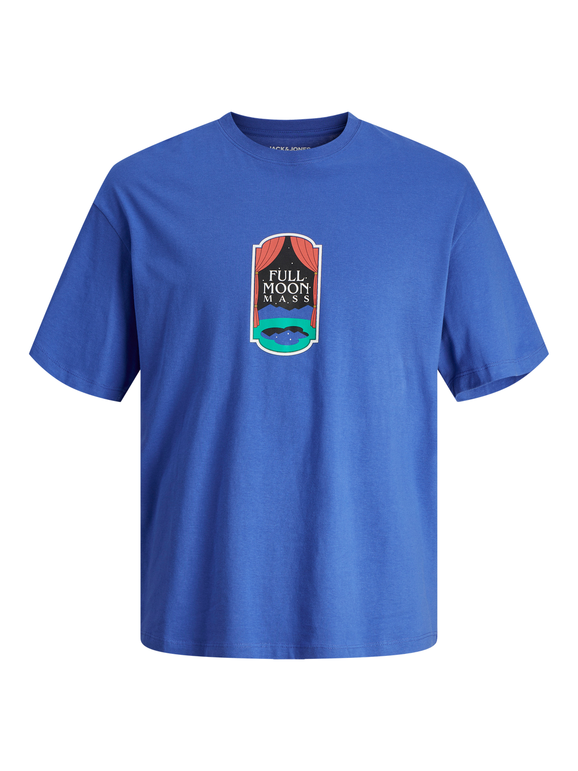 Jack & Jones Nadruk Okrągły dekolt T-shirt -Dazzling Blue - 12256930