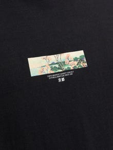 Jack & Jones Painettu Pyöreä pääntie T-paita -Black - 12256932
