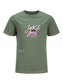 Jack & Jones Printed T-shirt For boys -Laurel Wreath - 12256938